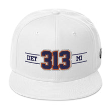 313 Motor City (White/Navy) Snapback