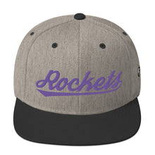 Crockett Rockets Gray Snapback Hat