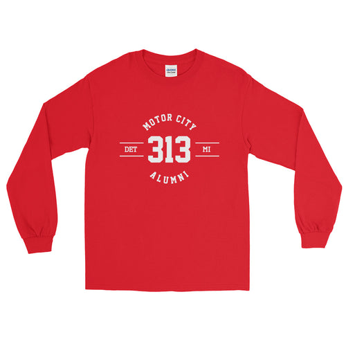 313 Motor City (Red) Long Sleeve Shirt