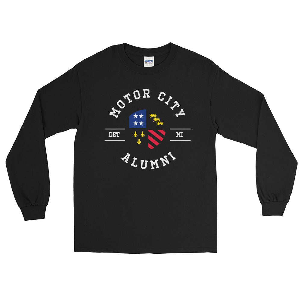 Motor City Alumni Logo Seal Black Long Sleeve