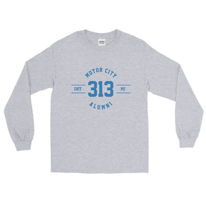 313 Motor City (Gray) Long Sleeve Shirt