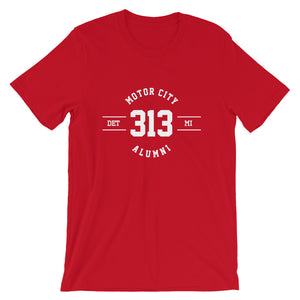 313 Motor City (White/Red) T-Shirt