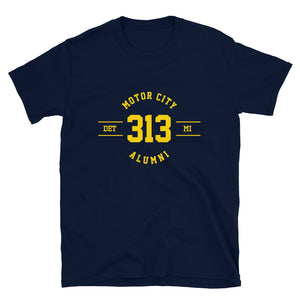 313 Motor City (Blue/Gold) T-Shirt