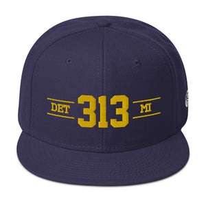 313 Collection (Ble/Gold) Snapback Hat