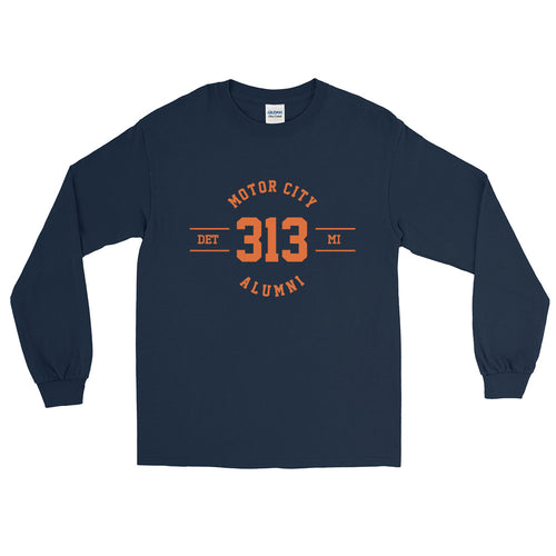 313 Motor City (Navy) Long Sleeve Shirt