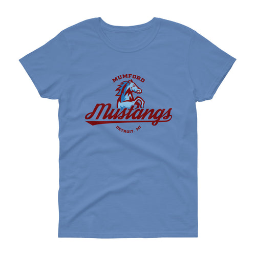 Mumford Mustangs Women's Blue T-shirt