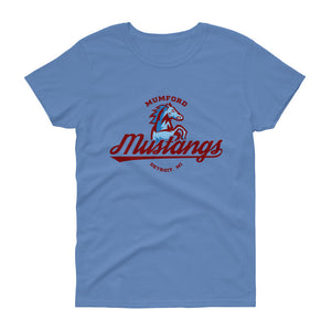 Mumford Mustangs Women's Blue T-shirt