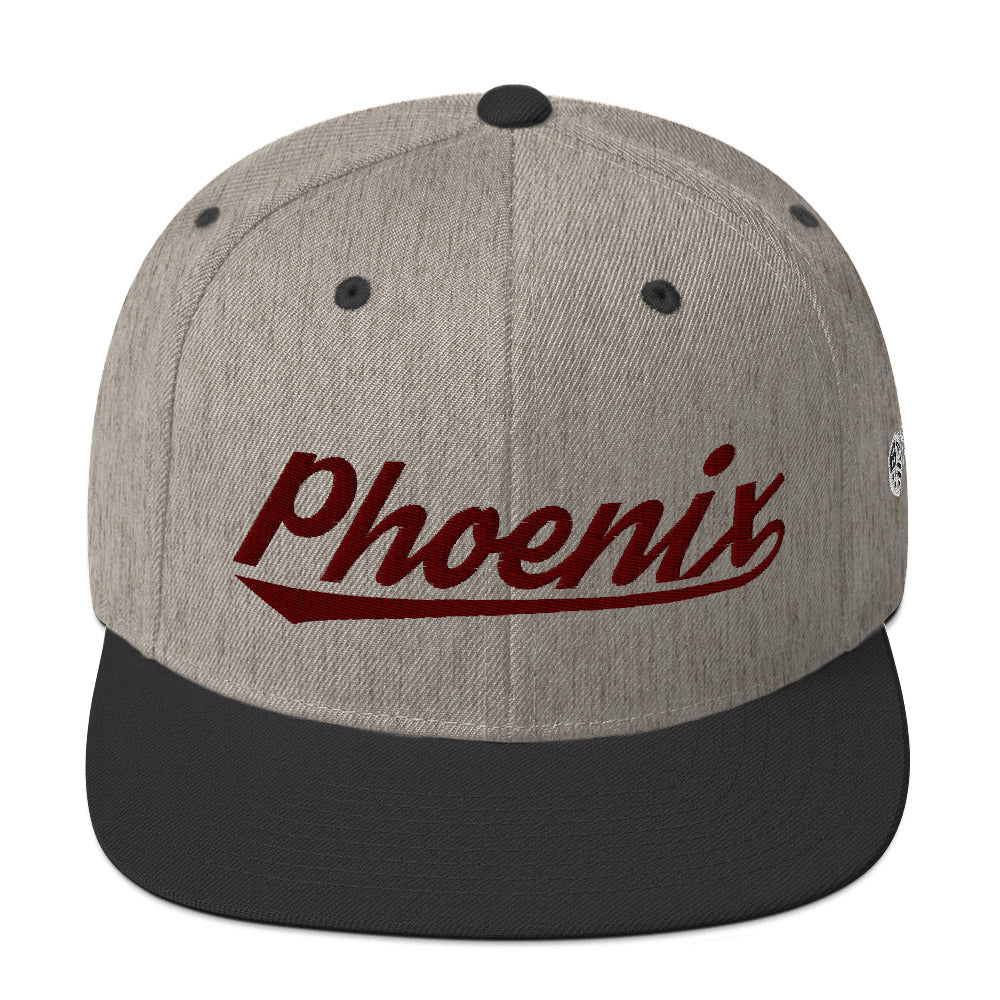 Renaissance Phoenix Black/Grey/Maroon Snapback