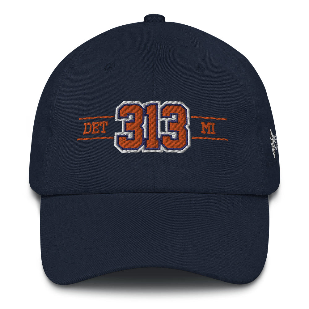 313 Motor City (Navy/Orange) Dad Hat