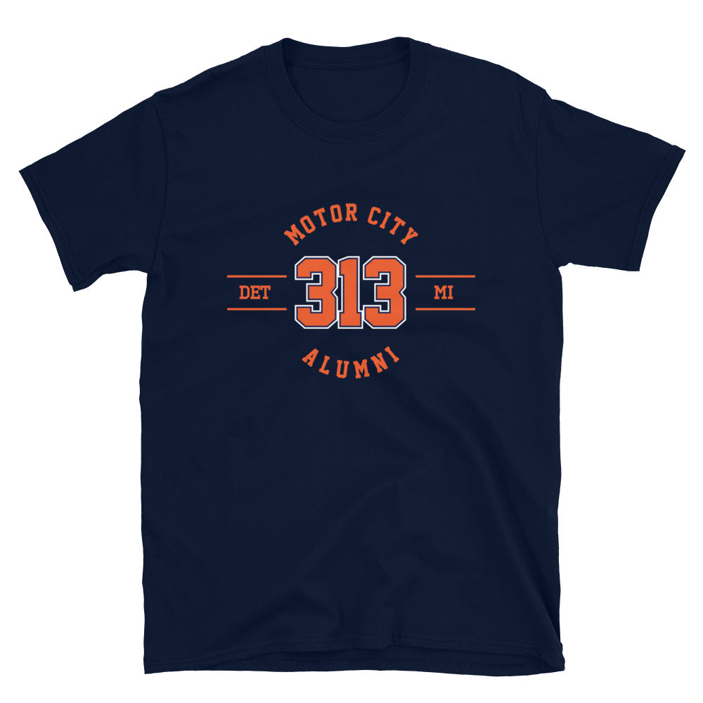 313 Motor City Alumni (Navy/Orange) T-Shirt