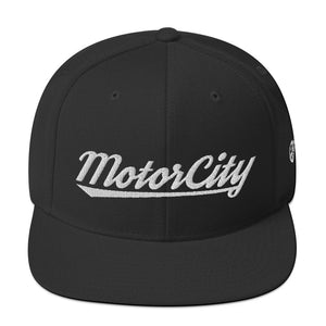 Motor City Black Snapback Hat
