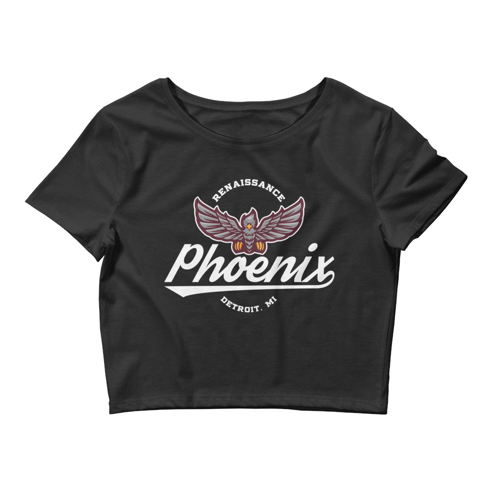 Renaissance Phoenix Women’s Black Crop Tee