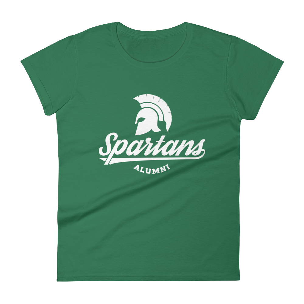 Motor City Spartans Alumni Women's Green T-shirt