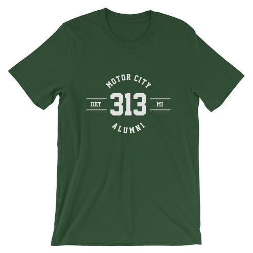 313 Motor City (Green/White) T-Shirt