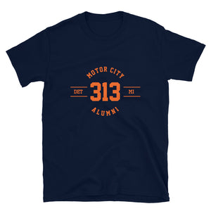 313 Motor City (Navy/Orange) T-Shirt