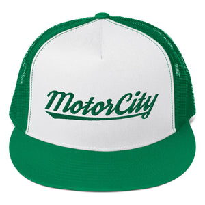 Motor City Alumni Trucker Cap (Green/White)