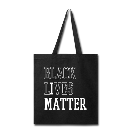 BLACK L(I)VES MATTER TOTE BAG - black