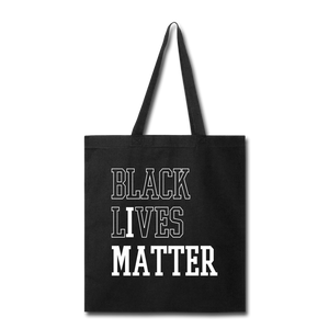 BLACK L(I)VES MATTER TOTE BAG - black